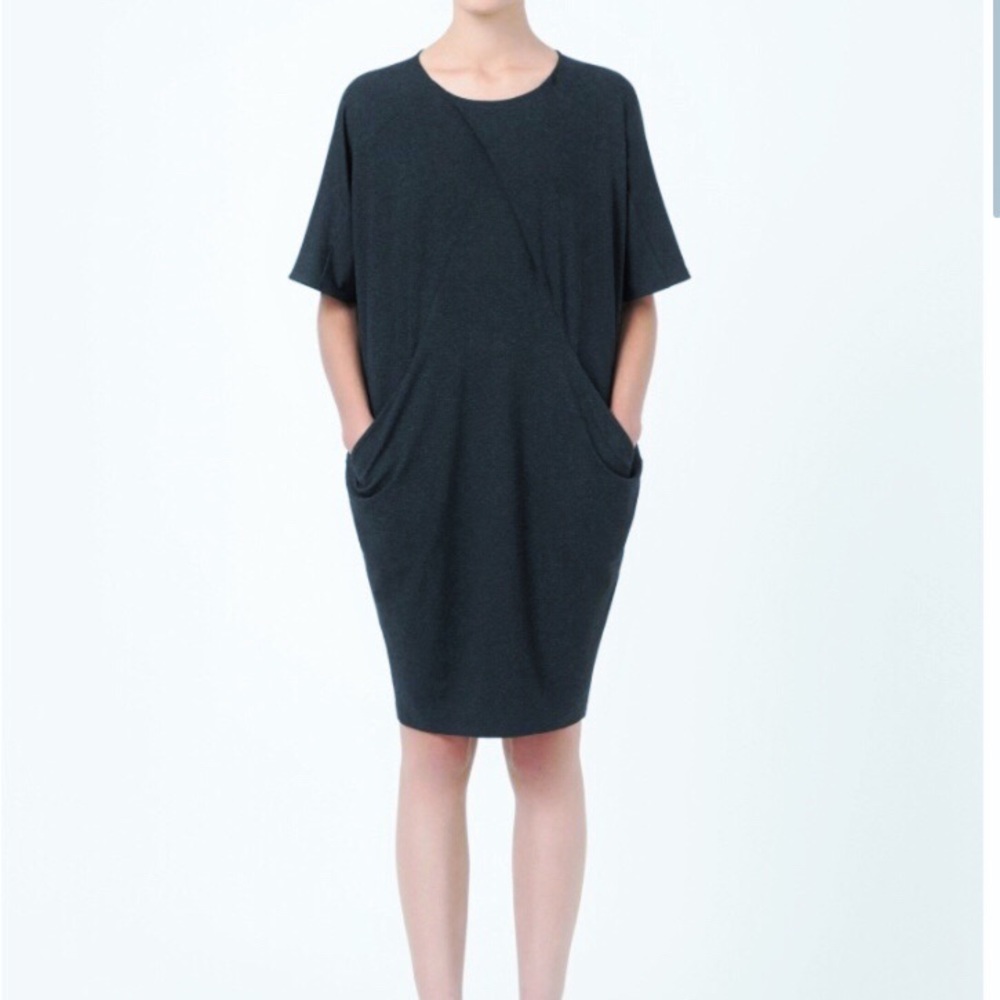 COS Evergreen Drapes Caftan Midi Dress